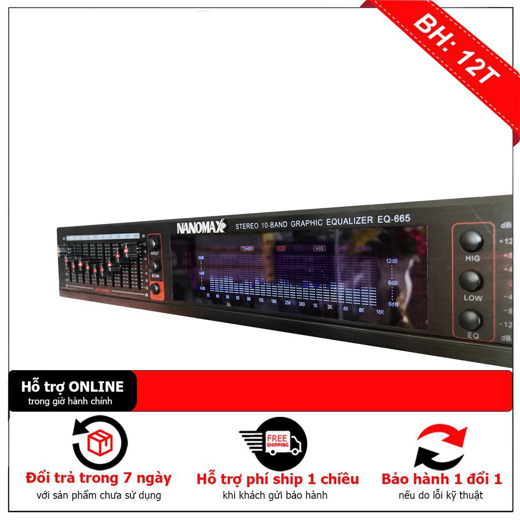 [ Giảm giá 10%] Đầu lọc xì Equalizer Nanomax EQ-665 - hàng chất lượng