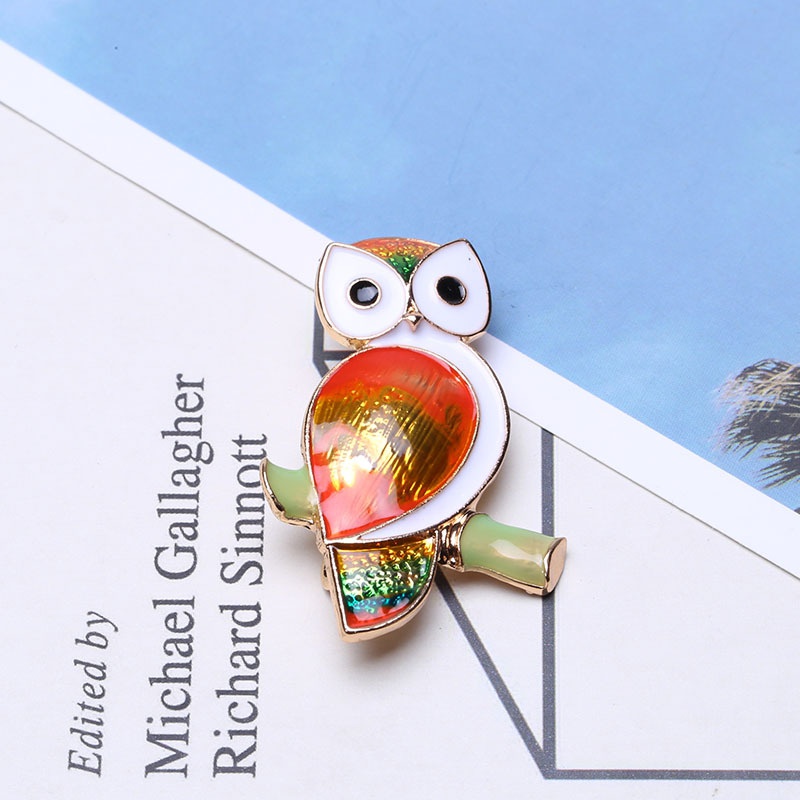 Ghim Cài Áo Hợp Kim Hình Cú Mèo Xinh Xắn Thời Trang