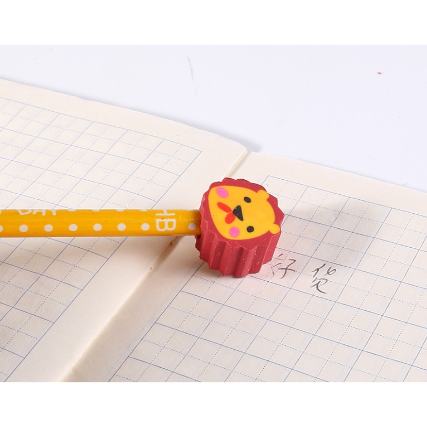 Bút chì gỗ  - Bút chì kèm tẩy hoạt hình xinh xắn  Clovershop68