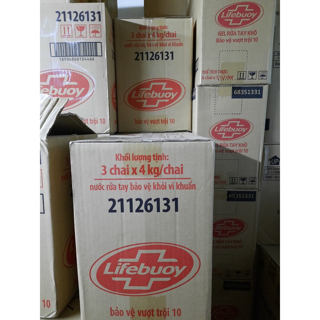 Gel rửa tay khô sạch siêu nhanh Lifebuoy bảo vệ vượt trội 10 ( Diệt sạch 99% vi khuẩn )