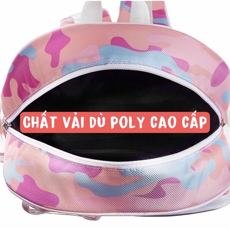 Balo Degrey Camo Pink Backpack 2810 Clothes Shop Balo Đi Học Rằn Ri Hồng Ulzzang Unisex