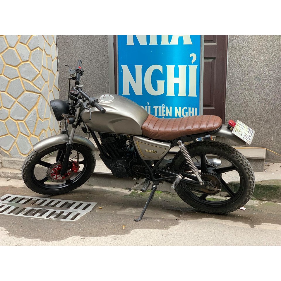 Bình xăng lớn Cafe racer , thùng xăng móp to phôi mộc chưa sơn chất thép dày dặn, chất lượng cao cấp