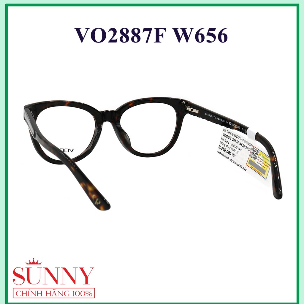 VO2887F W656 - gọng kính Vogue chính hãng Italia, bảo hành toàn quốc