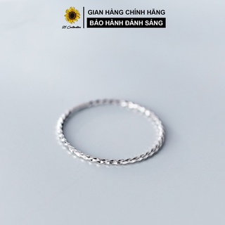 Nhẫn bạc Harsh Line Nhẫn bạc Tiệm bạc 21Centimeters