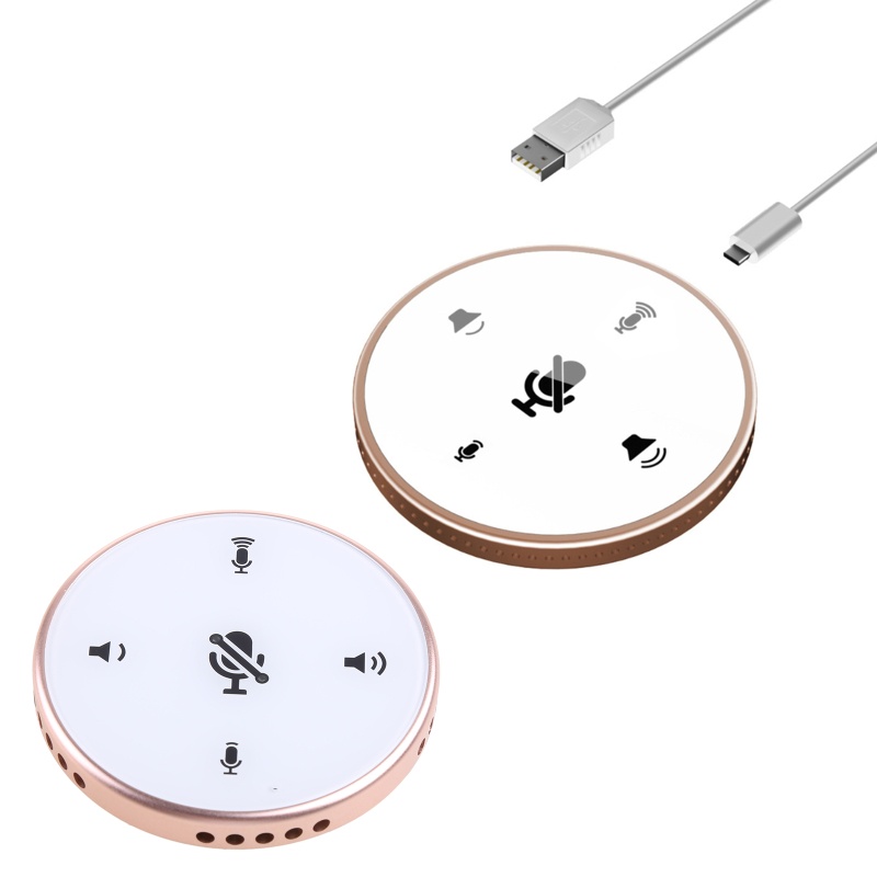 Micro zzz Omni Directional Có Mic Xoay 360 Độ ° Microphonr Cảm Ứng Giọng Nói Cho Hội nghị Video Skype Chatting, Phỏng Vấn