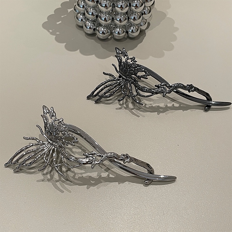 Kẹp tóc hình bướm bằng kim loại sang trọng cao cấp