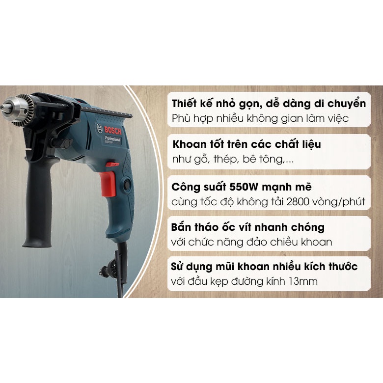 Máy khoan Bosch GSB 550