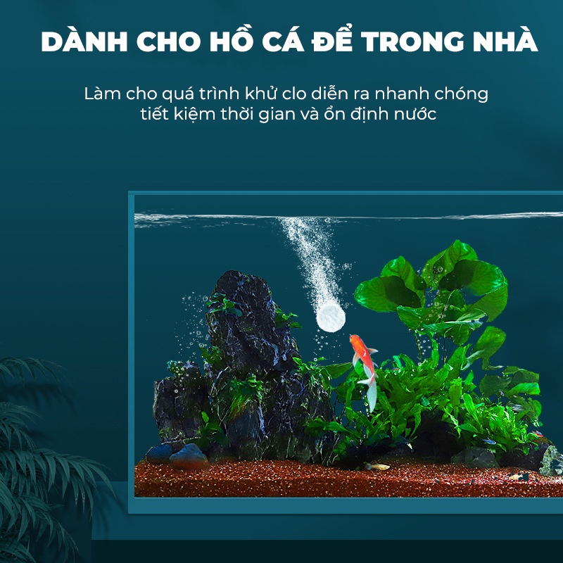 Yee Dioxide viên khử Clo nước máy cho bể cá cảnh