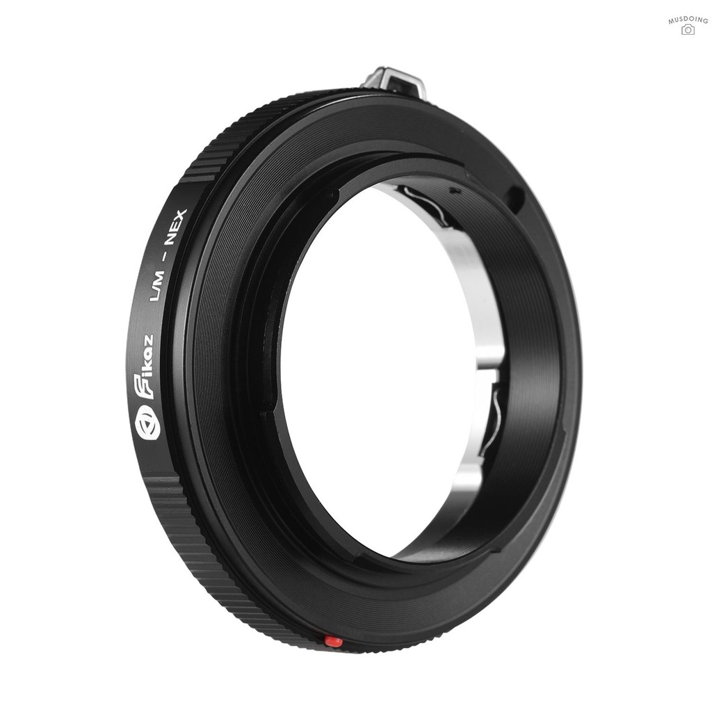 Fikaz LM-NEX Lens Mount Adapter Ring Aluminum Alloy Compatible with Leica M-mount Lens to Sony NEX/E Mount Mirrorless Ca
