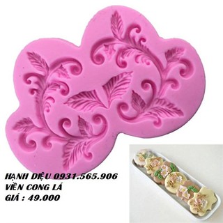 Khuôn Silicone Viền Cong Lá