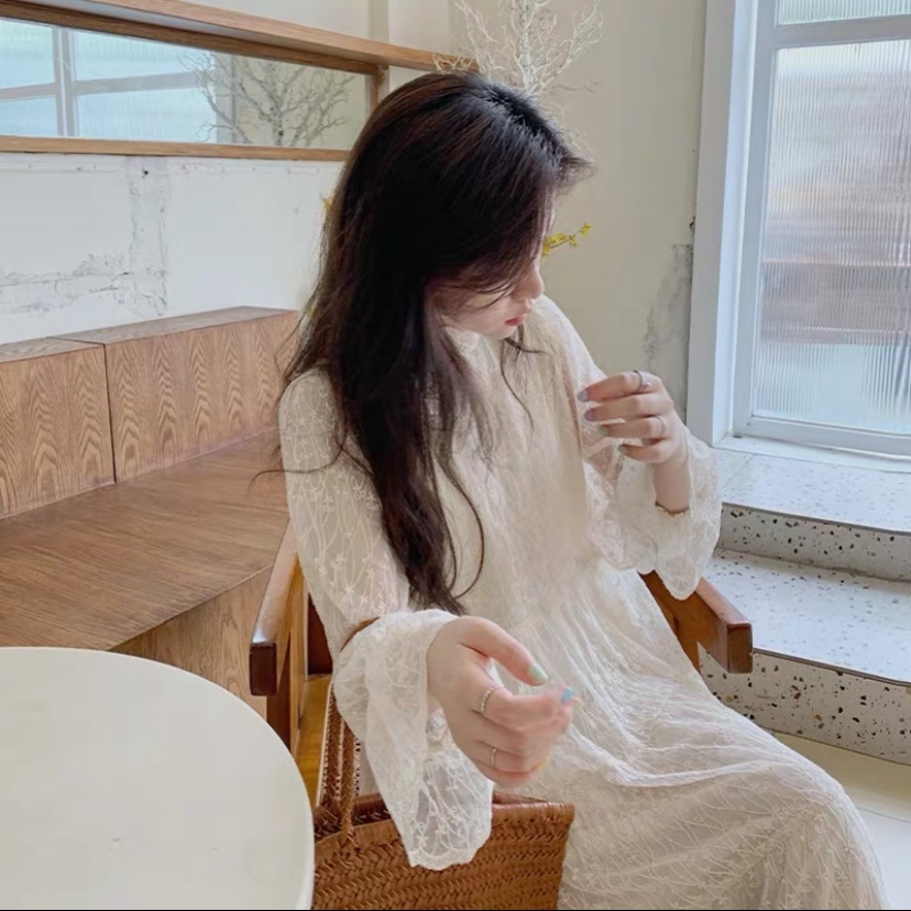 Đầm Nữ Chất Ren Dáng Babydoll Hàng Quảng Châu M012-Violet