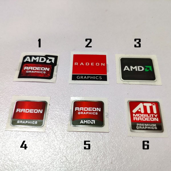 Sticker AMD RADEON GRAPHICS dán, trang trí Máy tính, Laptop