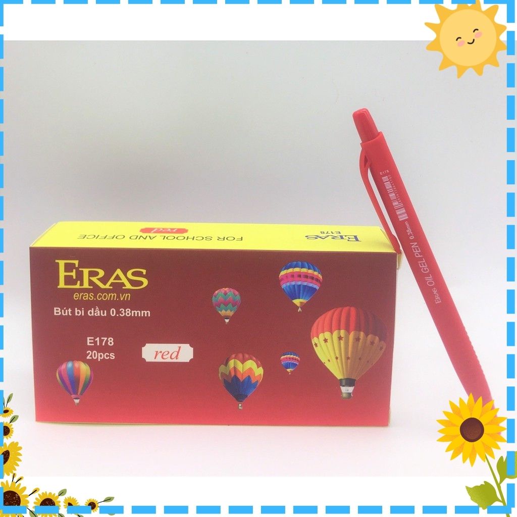 Hôp 20 Cây Bút Bi Tam Giác 0.5mm Eras E178