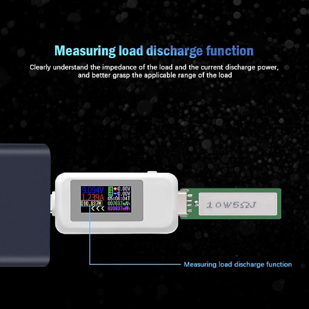 [ZVPT] 10 in 1 USB Type-c Tester voltmeter Current Detector Current Voltage Detector DSF