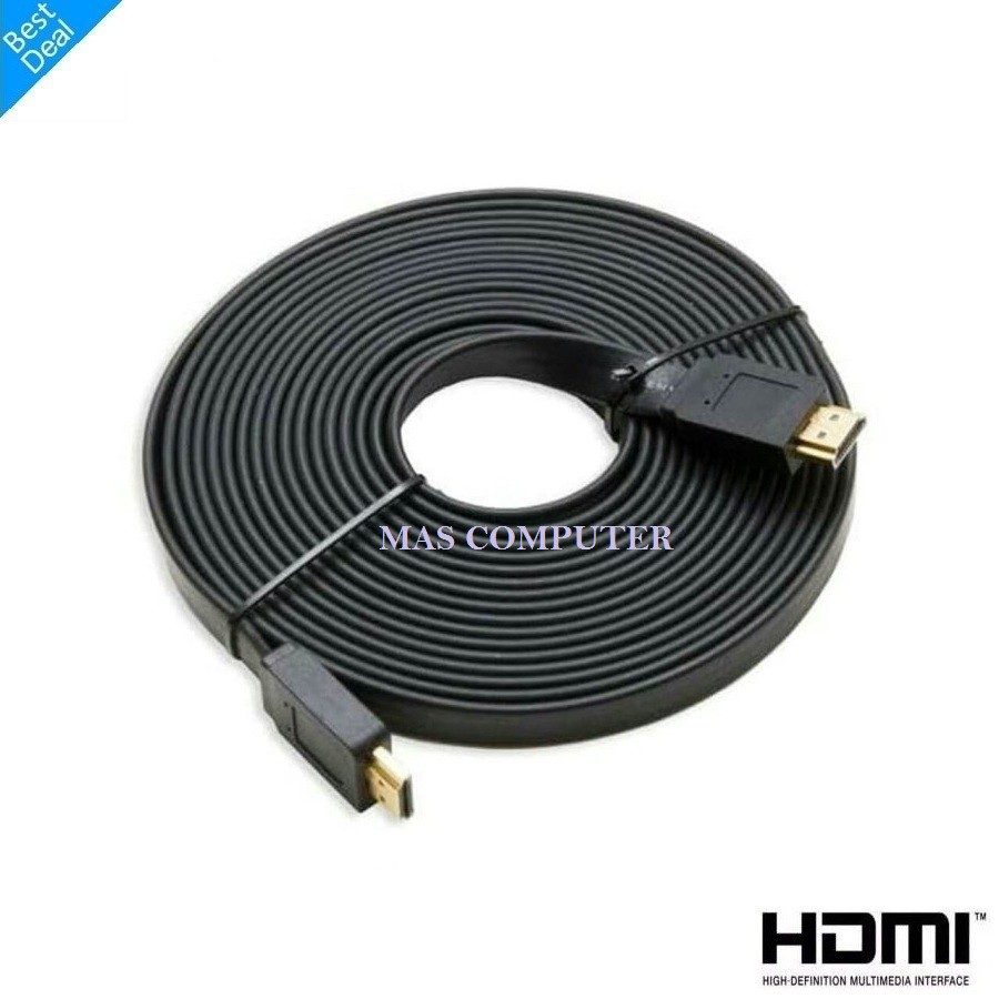 Dây Cáp Hdmi 15m V1.4 Dẹp Đầu Dẹt / 15 Mét