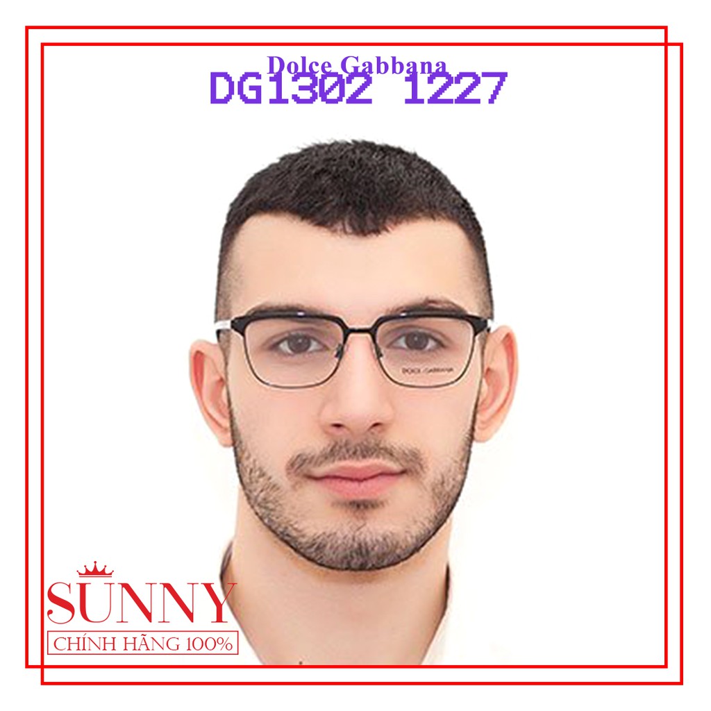 Gọng kính chính hãng Dolce &amp; Gabbana DG1302 màu sắc thời trang, thiết kế dễ đeo bảo vệ mắt