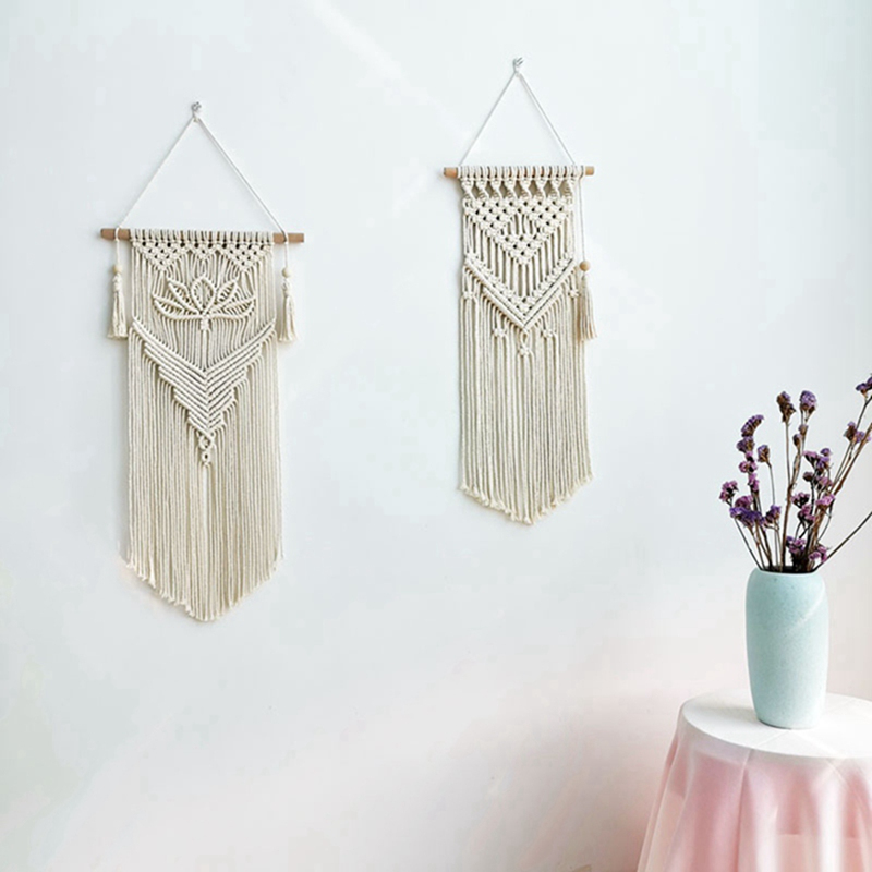 Thảm Dệt Cotton Treo Tường Trang Trí Phong Cách Bohemian