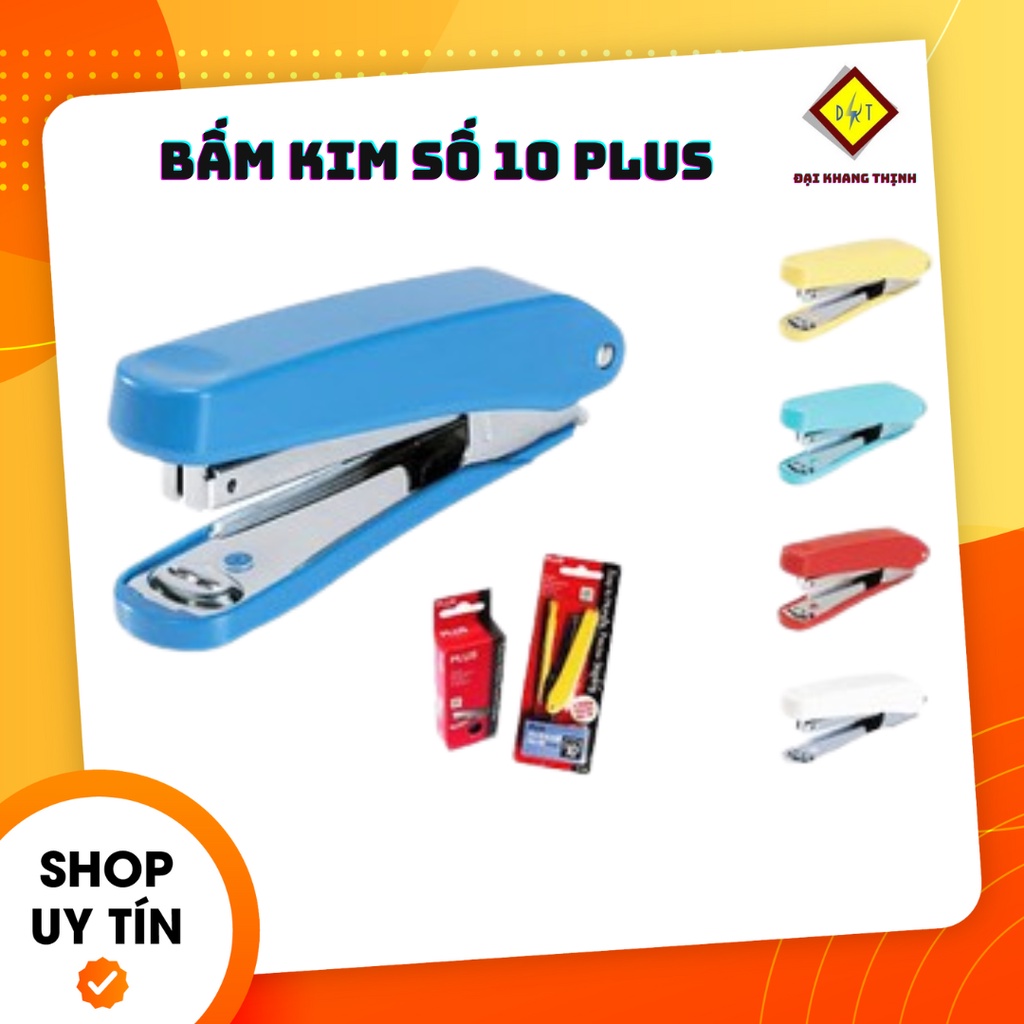 Bấm kim số 10 Plus Máy bấm kim mini plus Đồ bấm giấy gim giấy CAM KẾT CHÍNH HÃNG