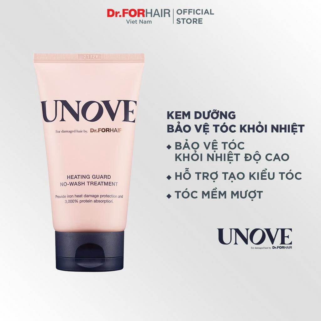 Kem dưỡng không cần xả bảo vệ tóc DR.FORHAIR UNOVE Heat Guard No Wash Treatment 147ml