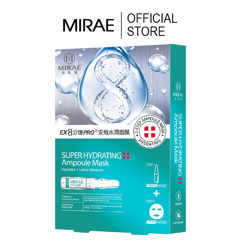 Mặt Nạ Cấp Nước SUPER HYDRATING MIRAE cải thiện cho da khô, thô ráp giúp da căng mịn sáng bóng