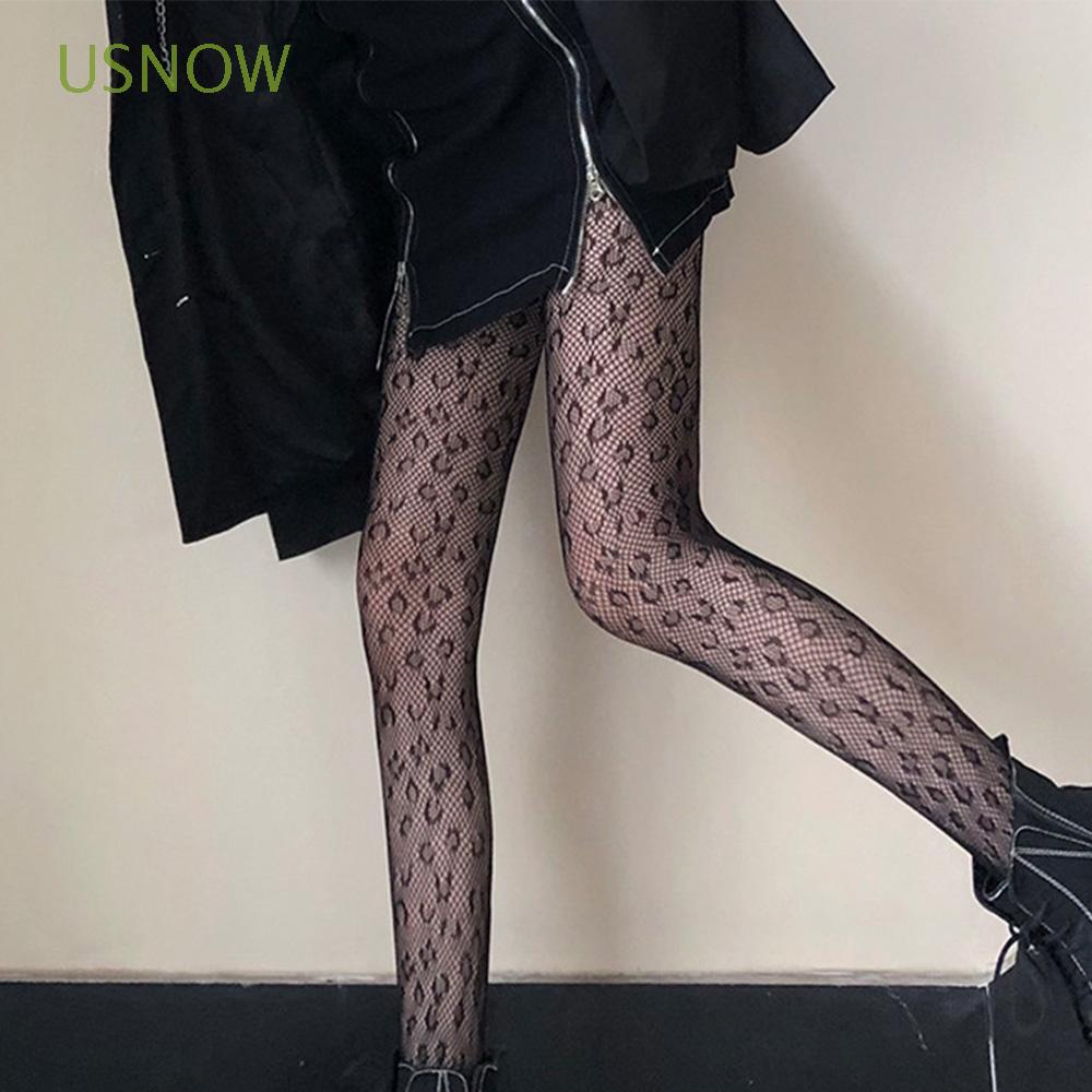 Quần Tất Lưới Họa Tiết Da Báo Quyến Rũ Cho Nữ
