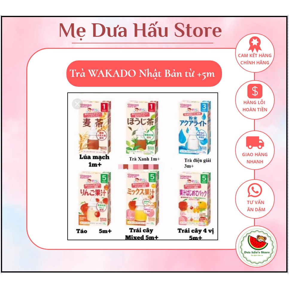 [RẺ VÔ ĐỊCH] TRÀ WAKADO NHẬT CHO BÉ 5M+