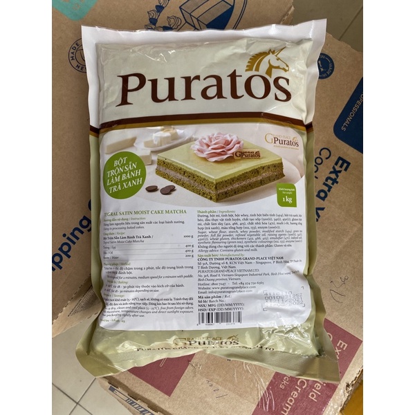 Bột trộn sẵn Puratos matcha