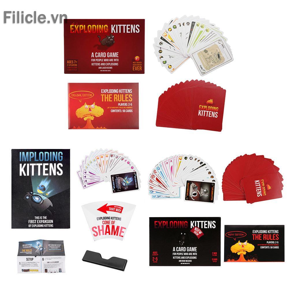 Đồ chơi Fun Table Card Imploding Exploding Kittens Card Family Gathering Game Gift