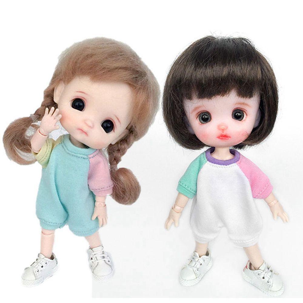 Bộ Đồ Ngủ Gồm Áo Hoodie Và Quần Dễ Thương Dành Cho Búp Bê ob11 obitsu 11