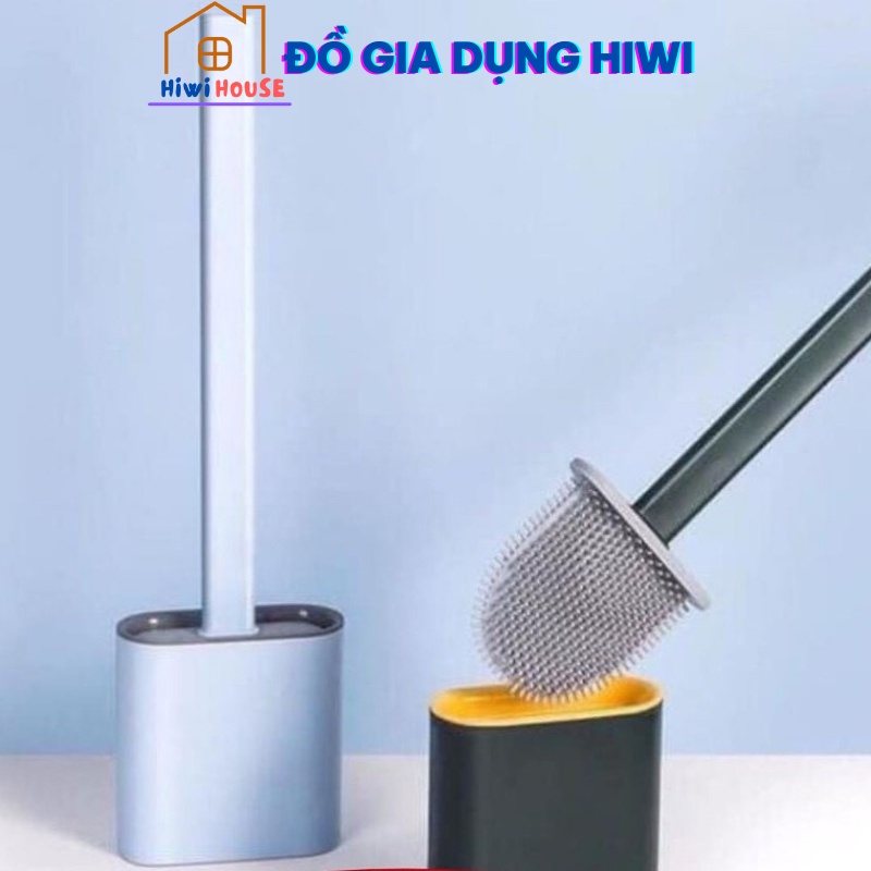 Chổi Cọ Nhà Vệ Sinh, Cây Cọ Toilet Bồn Cầu Bằng SiliCon Có Giá Đựng Dán Tường