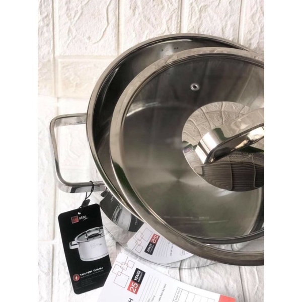 [ BẢO HÀNH 1 NĂM]Nồi inox 304 Fivestar 16-18-20-24cm-đun từ-giữ nhiêt tốt an toàn sức khỏe