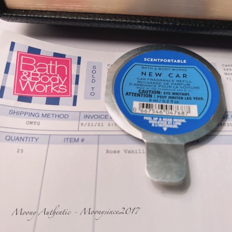 Tinh dầu khử mùi làm thơm xe hơi và case nước hoa xe hơi  Bath  And Body Works