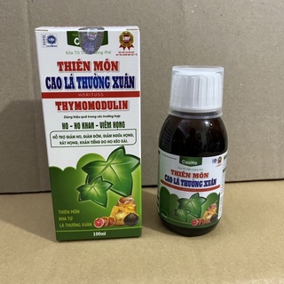 Cao ho Kha tử thần Cường phế THIÊN MÔN CAO LÁ THƯỜNG XUÂN Horituss - Thymomodulin Giảm ho , Giảm đờm ,viêm họng rát họng