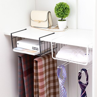 Kệ Sắt Treo Gầm Bàn Đa Năng Đựng Sách Vở, Đựng Đồ Cá Nhân kích thước 24.5x28.5x20 cm