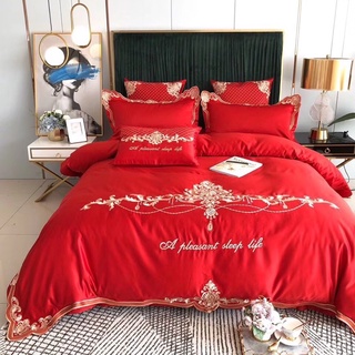 Bộ Chăn ga gối Lụa thêu cao cấp