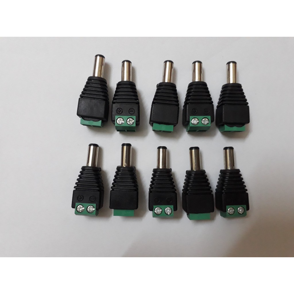 10 Jack DC đực vặn ốc