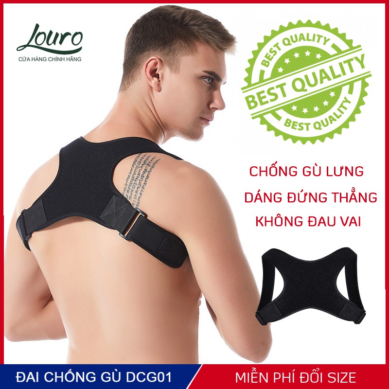 Đai chống gù lưng nam nữ, kiểu đai áo chống gù tự động điều chỉnh dây đeo đa năng, phù hợp nam nữ, trẻ em