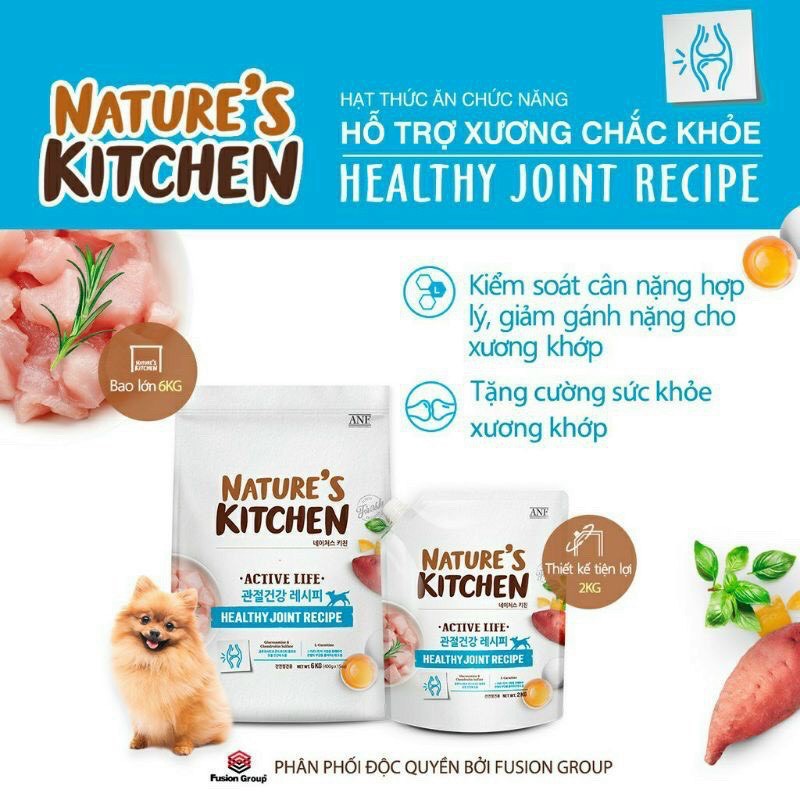 Hạt ANF Nature's Kitchen dinh dưỡng cho chó túi 2kg