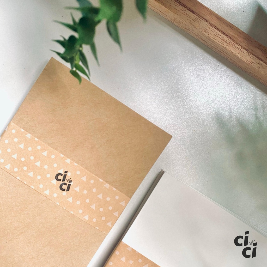 Set 10 Bao Thư Giấy Kraft Cổ Điển Phong Cách Châu Âu 155 x 105 mm