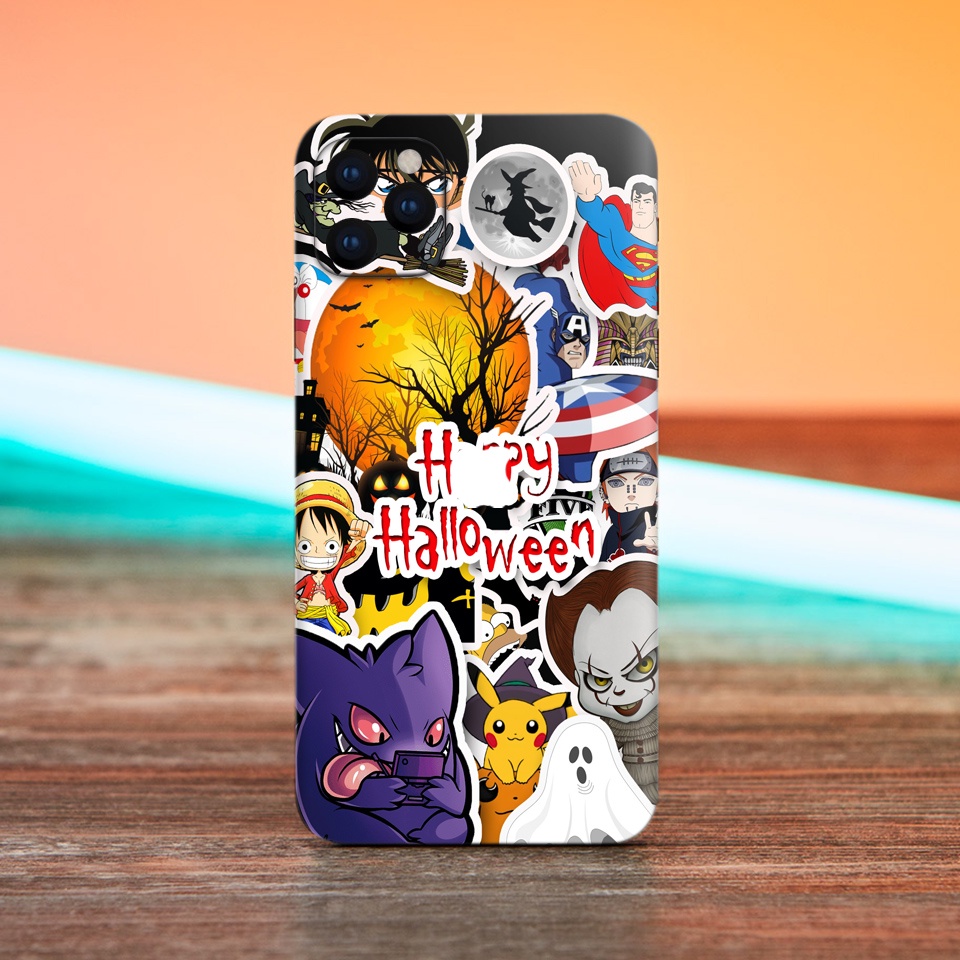 Miếng Dán Skin Điện Thoại ❤️ In Hình Happy Halloween Cho Iphone 6/ 7/ 8/ X/ XS/ 11/ 11 Pro Max Và Các Dòng Máy Android