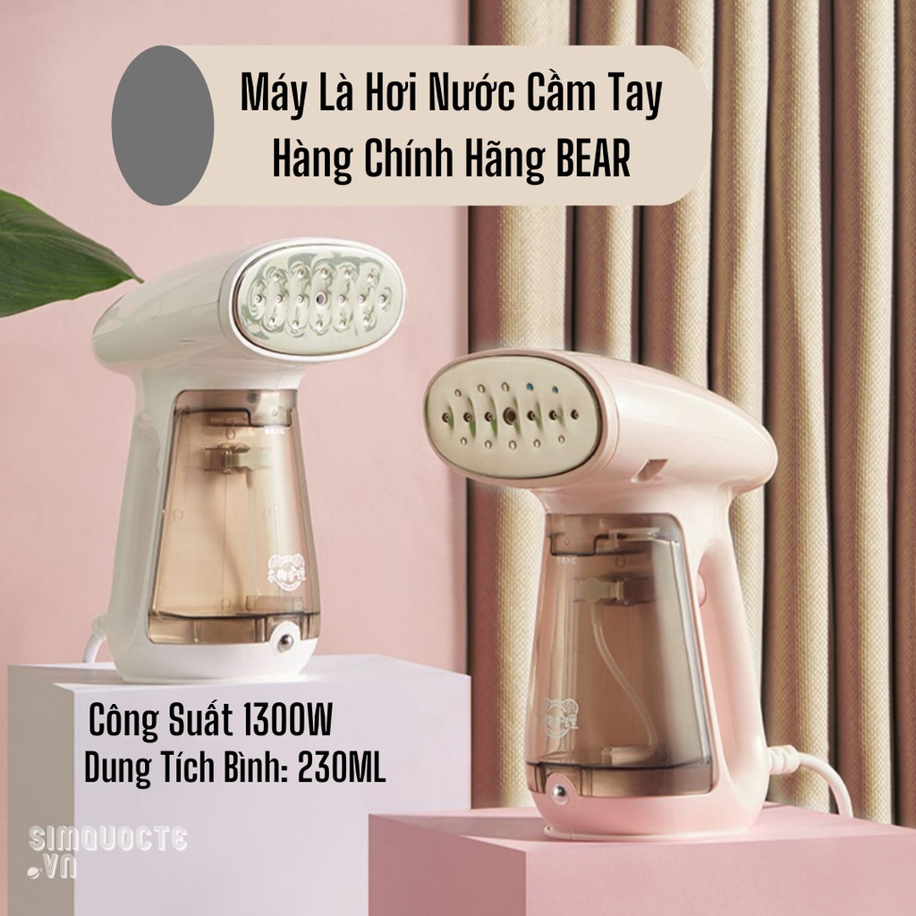 Máy Là, Bàn Là Hơi Nước Cầm Tay Khử Khuẩn Tiện Dụng - Hàng Chính Hãng BEAR