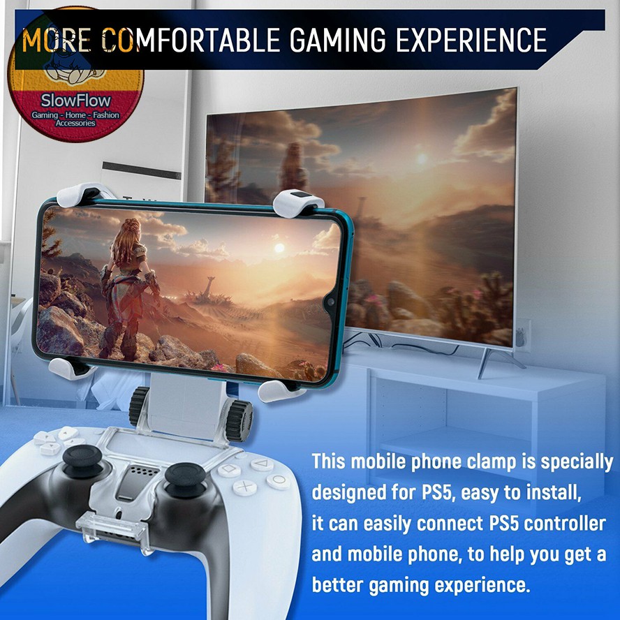 GÁ KẸP ĐIỆN THOẠI CHỮ X CHO TAY CẦM DUALSENSE PLAYSTATION 5 - DOBE TP5-0527 | BigBuy360 - bigbuy360.vn