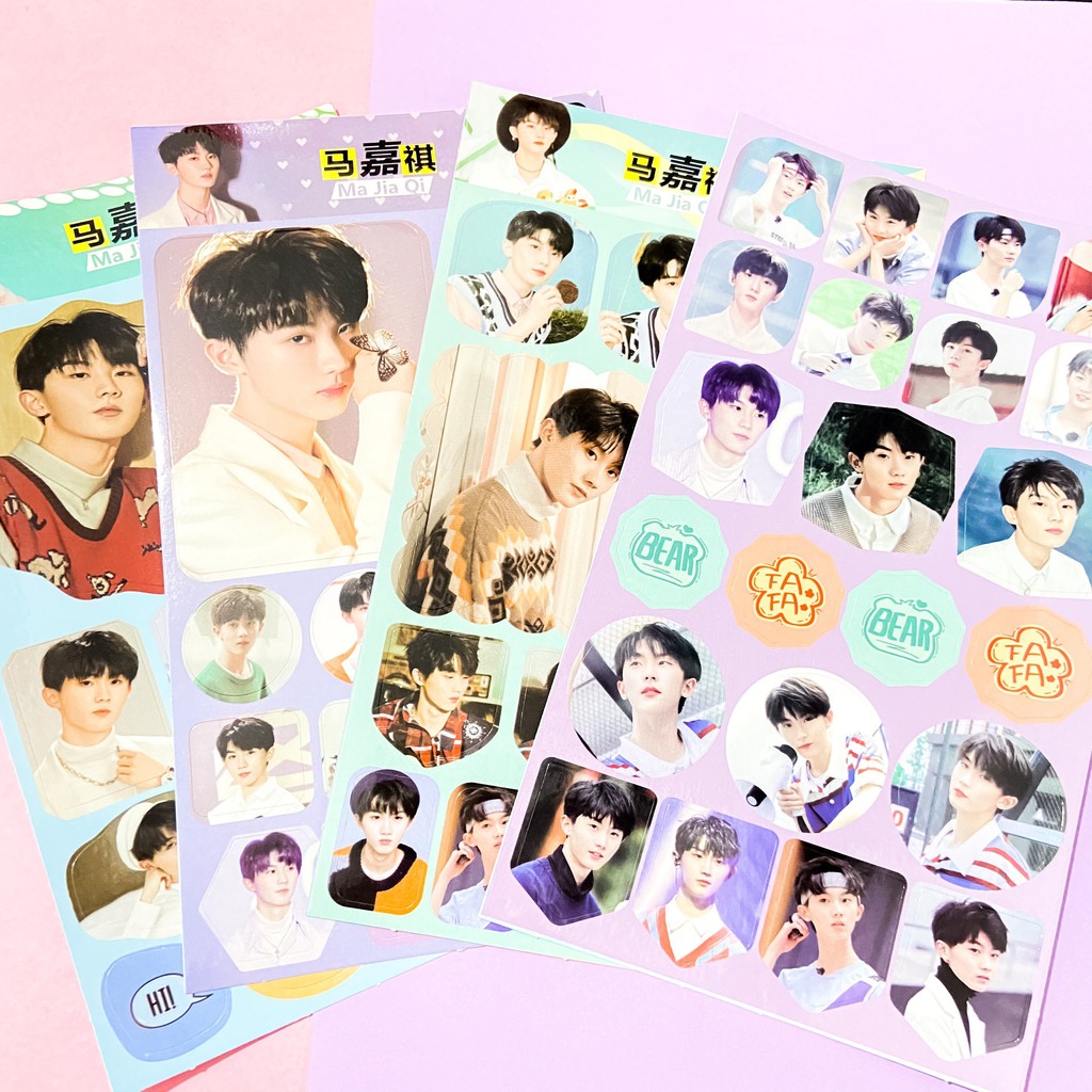 ( Lẻ tấm ) Ảnh dán sticker in hình thành viên TNT THỜI ĐẠI THIẾU NIÊN ĐOÀN trang trí idol thần tượng xinh xắn