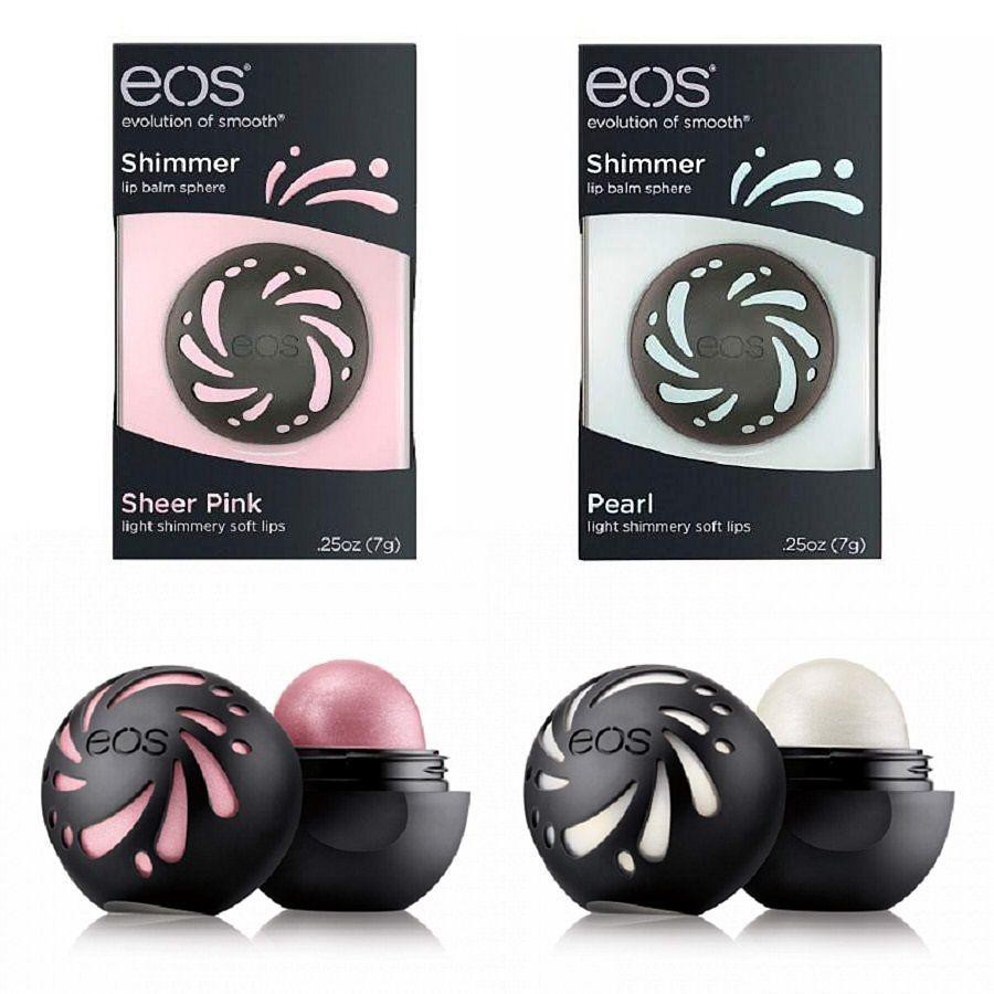 Son trứng dưỡng môi phiên bản có màu thêm một ánh nhũ lung linh EOS Shimmer Lip Balm Sphere Pearl  7g