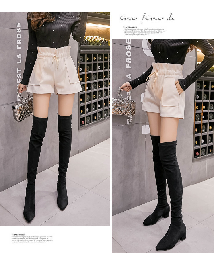 Quần short ống rộng lưng cao thiết kế mỏng năng động thời trang tùy chọn màu sắc cho nữ