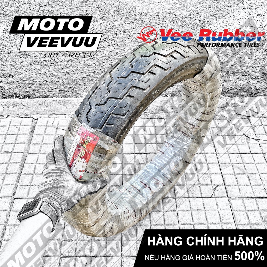 Lốp vỏ xe máy Vee Rubber 110/90-18 TL VRM393 (Lốp không ruột VeeRubber)