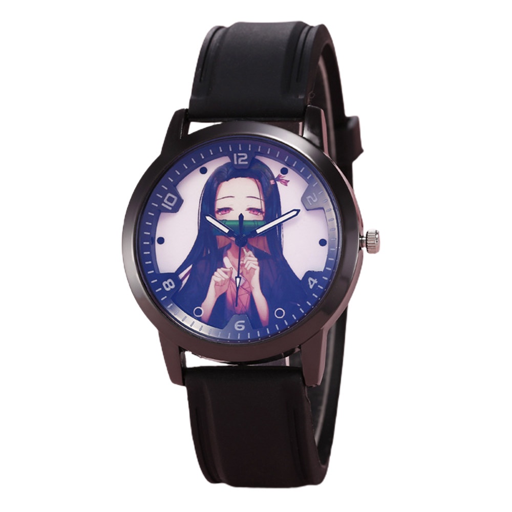 Đồng Hồ Quartz Họa Tiết Hoạt Hình Anime Dùng Làm Quà Tặng Sinh Nhật Cho Bé