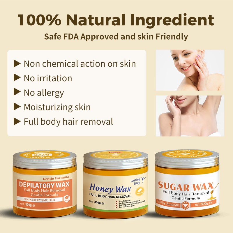 Sáp wax lông SUMAX 400ml dùng cho lông Nách, Chân Tay, Bikini Vùng Kín, Body an toàn hiệu quả