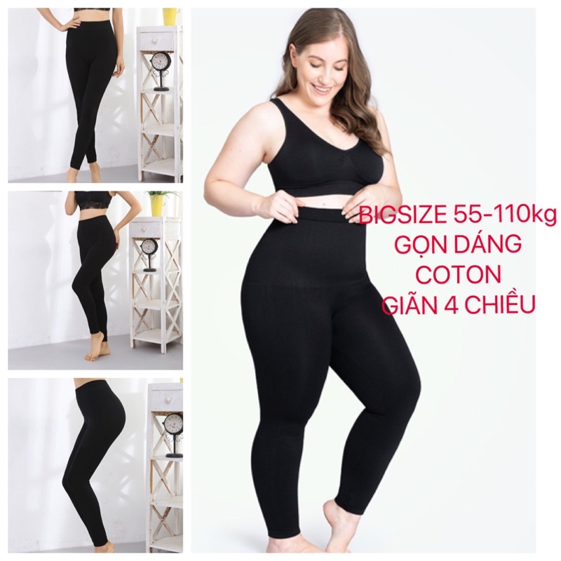 ( 55-120kg) Quần Legging Bigsize cotton - Quần Legging Xuất Khẩu Bigsize Mặc thoải mái | BigBuy360 - bigbuy360.vn