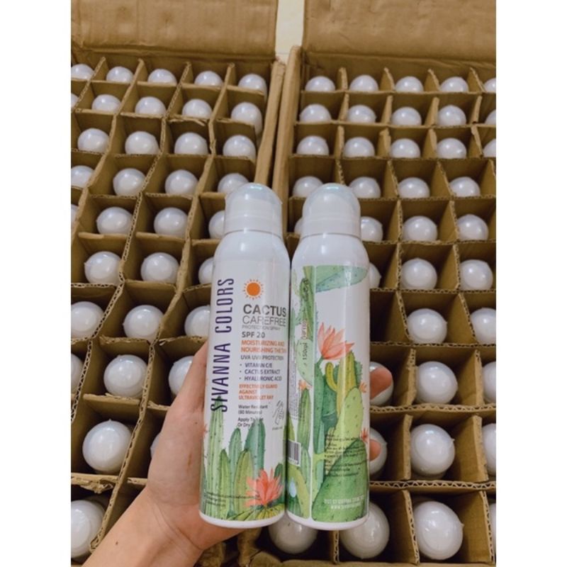 Xịt chống nắng SIVANA  150ml, xịt chống nắng các tác nhân gây hại - Bini.store.official